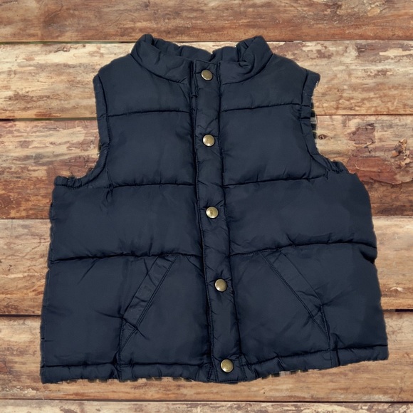 Gymboree Jackets & Coats Handsome Navy Blue Bubble Vest Size 4t 5t